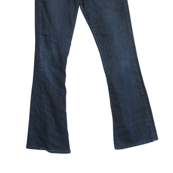 A Pea in the Pod Paige Maternity Pull On Jeans Womens Size 28 Blue Denim Bootcut - Picture 2 of 6